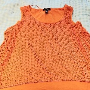 2x Style & Co Sleeveless layered top